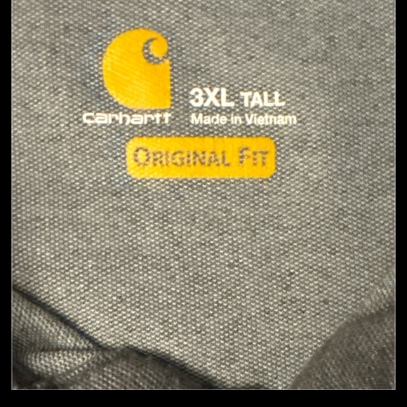 Carhartt Charcoal Polo Shirt for Men 3X TALL - Picture 6 of 7